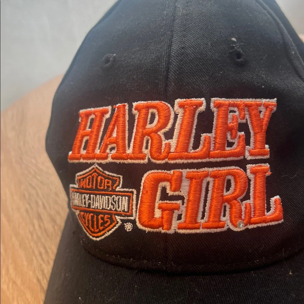 Harley-Davidson Harley Girl Black and Orange Hat